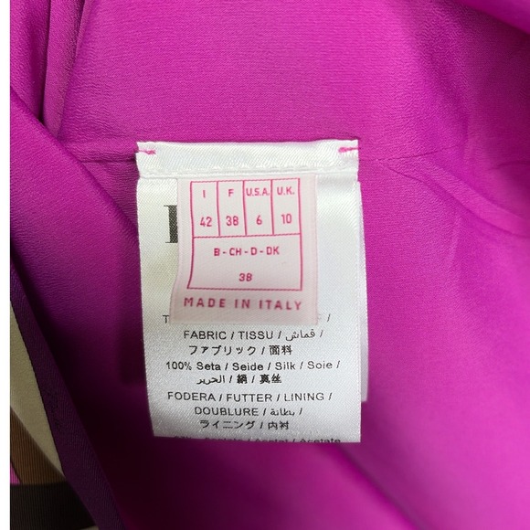 Emilio Pucci Iride Silk Twill Print Mini Dress Purple Pink US 6‎ IT 42 - Picture 9 of 10